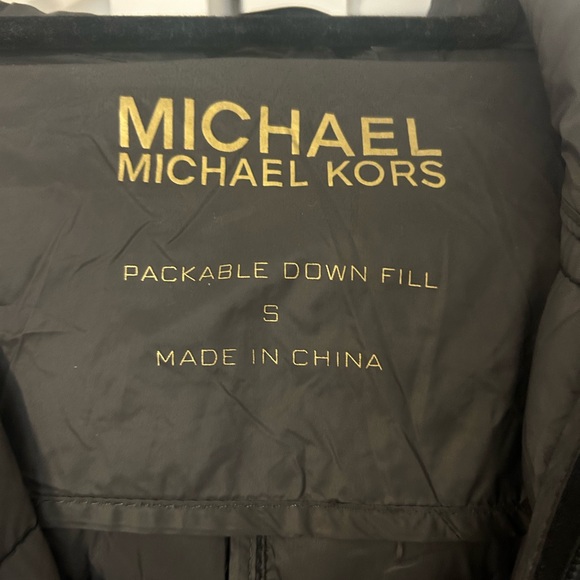 Michael Kors Womens Sz S Packable Down Filled Mid Length Puffer Jacket Coat - Picture 3 of 4